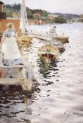 Anders Zorn vagskvalp oil on canvas